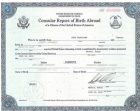 Consular Report of Birth Abroad (Form FS-240 or DS-1350)