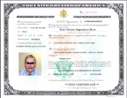 US Certificate of Naturalization 